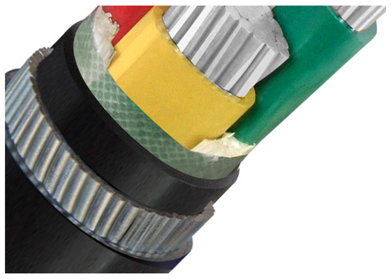 CHINA Dos núcleos blindados do cabo elétrico 4 de fio de aço baixa tensão galvanizada XLPE ou de isolação do PVC cabo do AL fornecedor