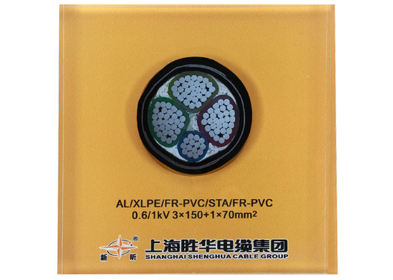 CHINA cabo distribuidor de corrente de alumínio elétrico blindado de cabo AL/XLPE/STA/PVC de 0.6/1kV 3x150+1x70 mm2 YJLV22 fornecedor