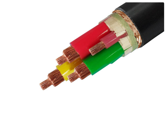 CHINA Cabo isolado XLPE flexível da baixa tensão dos núcleos do cabo distribuidor de corrente 4 do cobre fornecedor