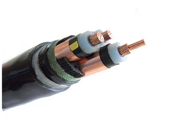 CHINA Da fita de aço blindada do cabo bonde dos núcleos da tensão alta três cabo blindado do milivolt do cobre fornecedor