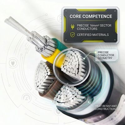 CHINA NYY-J 4x16mm2 PVC Insulated Cable 125C High Temperature Furnace Power Cable IEC60502 fornecedor