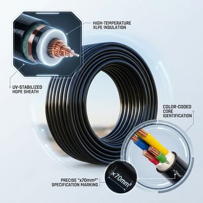 CHINA Cabo Aéreo Isolado XLPE Resistente a UV 0.6/1kV fornecedor