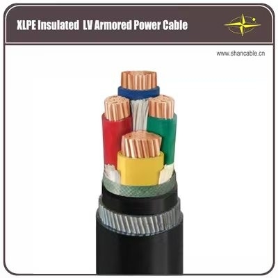 Cabos do Grupo Shenghua 0,6kv Cabos isolados XLPE de cinco núcleos para aplicações industriais fornecedor
