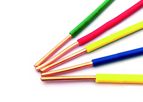 Cabo de fio único colorido com isolamento de PVC do grupo Shanghai Shenghua, fio único, temperatura máxima do condutor 70℃ fornecedor