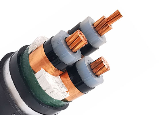 SWA 4x35mm2 Oxygen-Free Copper PVC Insulated Steel Wire Armoured Power Cable for Direct Burial 0.6/1kV fornecedor