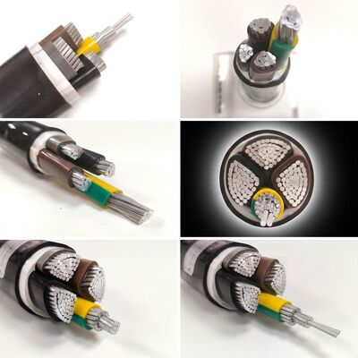 UV Resistant PVC Insulated Power Cable 0.6/1kV 4x35mm2 Aerial Overhead Outdoor Use fornecedor