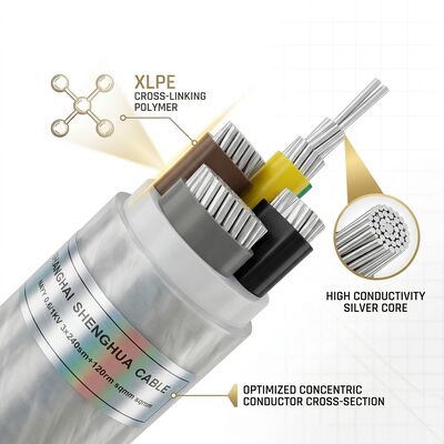 High Temperature XLPE Insulated PVC Sheathed Cable 0.6/1kV 4x16mm2 Power Station fornecedor