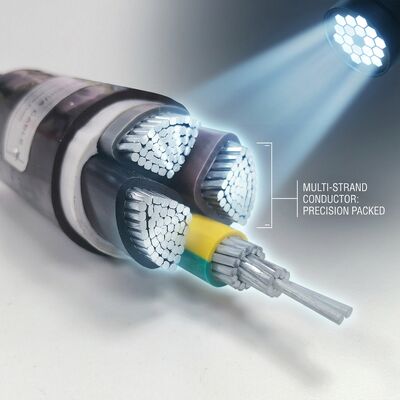 IP68 Cable de alimentação isolado de PVC à prova d'água 0.6/1kV 4x25mm2 Enterramento direto subterrâneo fornecedor