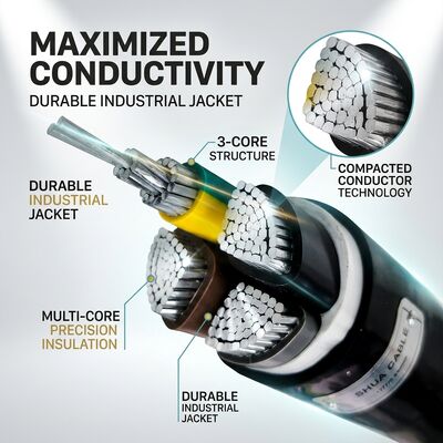 Oil Resistant Chemical Resistant PVC Insulated Cable 450/750V 3 Core Industrial Use fornecedor