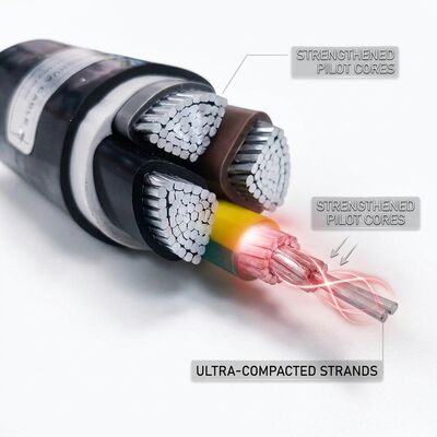 NYY 1x120mm2 PVC Insulated Single Core Cable 90C Power Station 0.6/1kV IEC60502 fornecedor