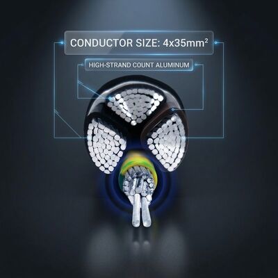 N2XCH 4x25mm2 LSZH PVC Insulated Cable Low Smoke Zero Halogen 0.6/1kV IEC60502 fornecedor