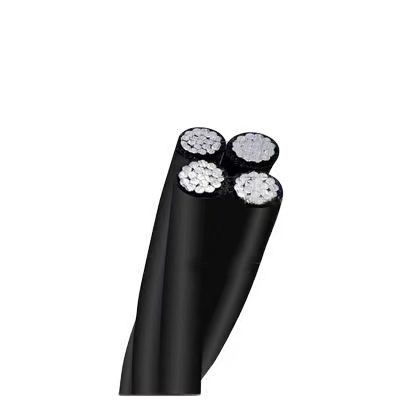 Cabos aéreos de alta qualidade de 0,6/1kV Triplex/Quadruplex para distribuição de energia confiável