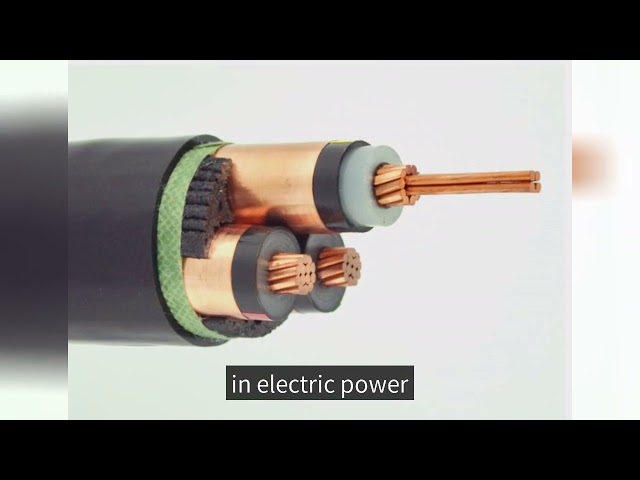 12/20 kV (24) kV cabo de alimentação de núcleo único 1C500SQMM CU / XLPE / CWS / PE